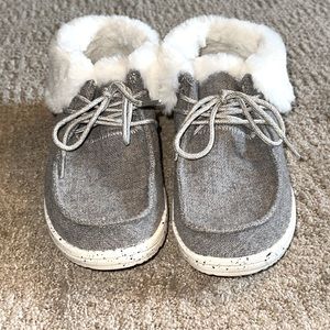 Hey Dude Wendy fold shoes.